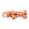 Pink Lemonade Bow Tie Collar - collars - Sniff & Bark