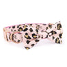 Pink Leopard Bowtie Collar & Leash Set - sets - Sniff & Bark