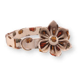 Halloween Pumpkin Flower Collar & Leash Set - sets - Sniff & Bark
