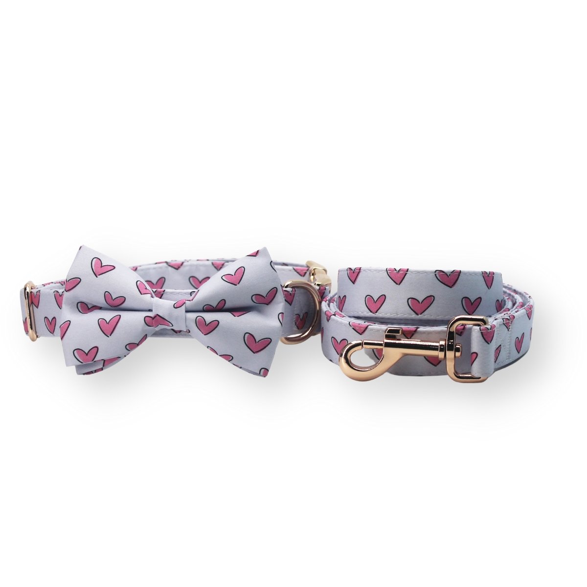 Puppy Love Bowtie Collar & Leash Set - sets - Sniff & Bark