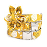 dog collar with flower bow